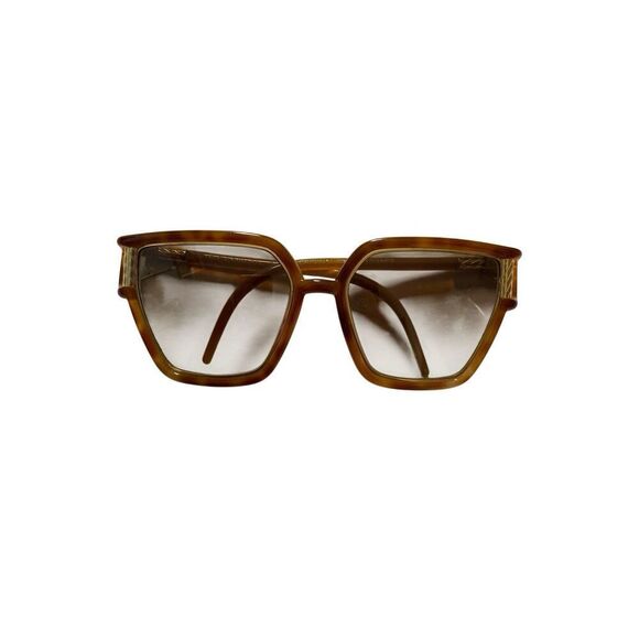 Vtg 70s Ted Lapidus Oversized Tortoise Sunglasses Paris France With Case Hippie main image 4